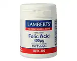 De Online Drogist Lamberts Foliumzuur 400mcg Tabletten 100TB aanbieding