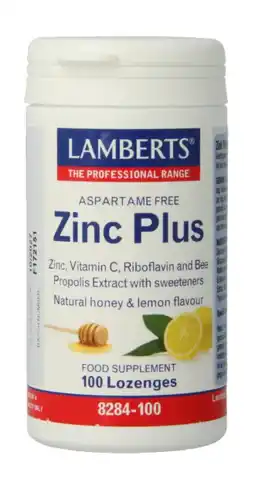 De Online Drogist Lamberts Zink Plus Zuigtabletten 100ZTB aanbieding