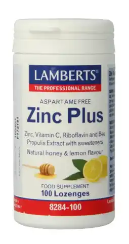 De Online Drogist Lamberts Zink Plus Zuigtabletten 100ZTB aanbieding