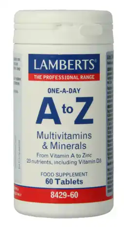 De Online Drogist Lamberts A-Z Multi Tabletten 60TB aanbieding