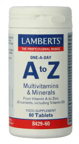 De Online Drogist Lamberts A-Z Multi Tabletten 60TB aanbieding