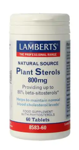 De Online Drogist Lamberts Plant Sterolen 800mg Tabletten 60TB aanbieding