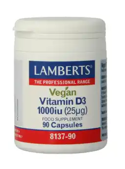 De Online Drogist Lamberts Vitamine D3 1000ie Capsules 90CP aanbieding