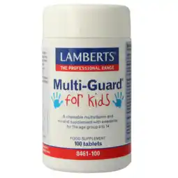 De Online Drogist Lamberts Multi-Guard For Kids Kauwtabletten 100KTB aanbieding
