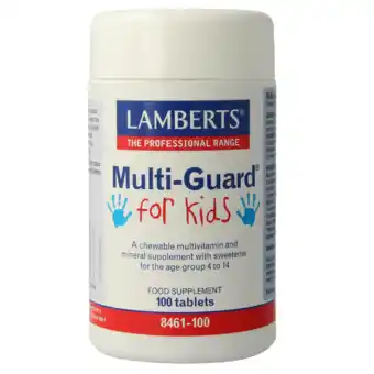 De Online Drogist Lamberts Multi-Guard For Kids Kauwtabletten 100KTB aanbieding