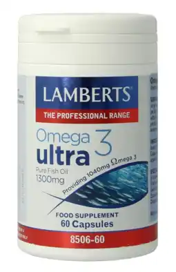 De Online Drogist Lamberts Omega 3 Ultra Capsules 60CP aanbieding