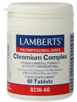 De Online Drogist Lamberts Chroom Complex Tabletten 60TB aanbieding