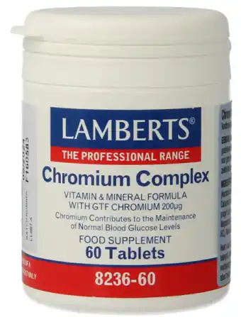 De Online Drogist Lamberts Chroom Complex Tabletten 60TB aanbieding