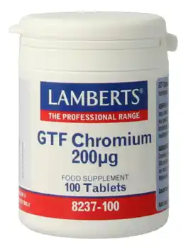 De Online Drogist Lamberts GTF Chroom 200mcg Tabletten 100TB aanbieding