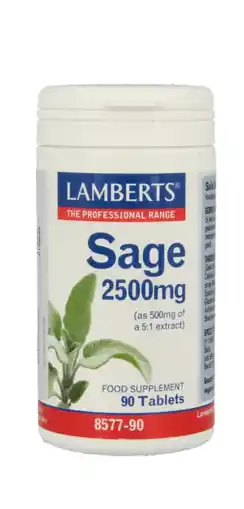 De Online Drogist Lamberts Salie Tabletten 90TB aanbieding
