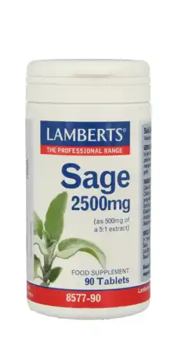 De Online Drogist Lamberts Salie Tabletten 90TB aanbieding