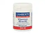De Online Drogist Lamberts Vitamine D3 En K2 Capsules 60CP aanbieding