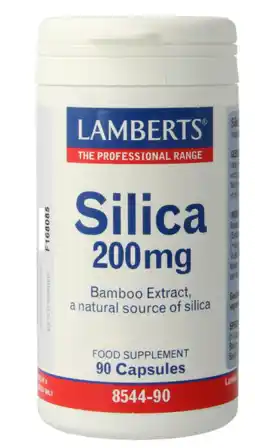 De Online Drogist Lamberts Silica Kiezelzuur 200mg Vegacapsules 90VCP aanbieding