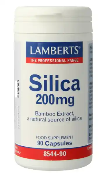 De Online Drogist Lamberts Silica Kiezelzuur 200mg Vegacapsules 90VCP aanbieding