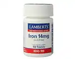 De Online Drogist Lamberts IJzer Citraat 14mg Tabletten 100TB aanbieding
