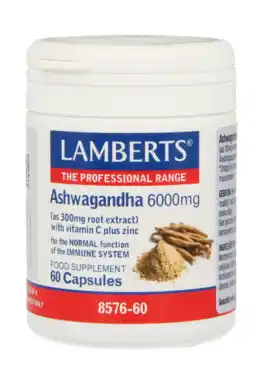 De Online Drogist Lamberts Ashwagandha Complex Capsules 60CP aanbieding