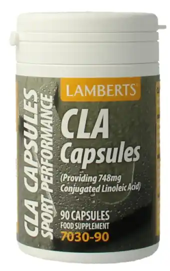 De Online Drogist Lamberts CLA Capsules 90CP aanbieding