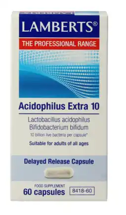De Online Drogist Lamberts Acidophilus Extra 10 Vegacapsules 60VCP aanbieding