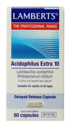 De Online Drogist Lamberts Acidophilus Extra 10 Vegacapsules 60VCP aanbieding