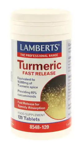 De Online Drogist Lamberts Curcuma Fast Release 120TB aanbieding