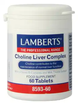 De Online Drogist Lamberts Choline Lever Complex Tabletten 60TB aanbieding