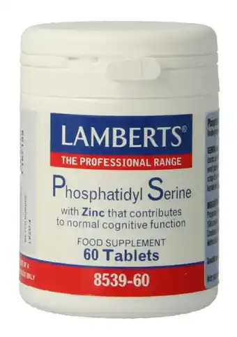 De Online Drogist Lamberts Phosphatidyl Serine Met Zink Tabletten 60TB aanbieding