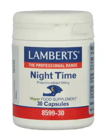 De Online Drogist Lamberts Night Time Pistache Extract Capsules 30CP aanbieding