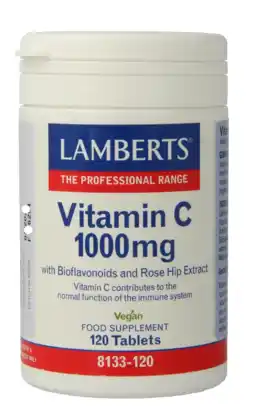 De Online Drogist Lamberts Vitamine C 1000mg & bioflavonoïden Tabletten 120TB aanbieding