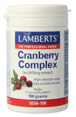 De Online Drogist Lamberts Cranberry Complex Poeder 100GR aanbieding