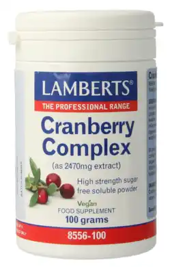 De Online Drogist Lamberts Cranberry Complex Poeder 100GR aanbieding