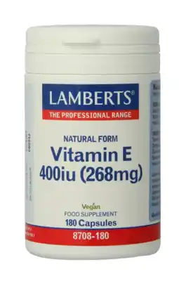De Online Drogist Lamberts Vitamine E 400ie Capsules 180VCP aanbieding