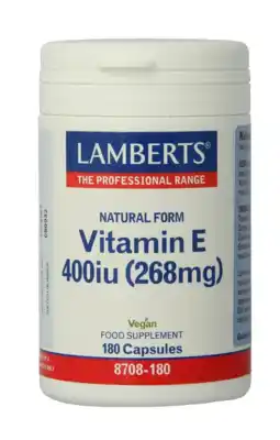 De Online Drogist Lamberts Vitamine E 400ie Capsules 180VCP aanbieding