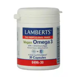 De Online Drogist Lamberts Vegan Omega 3 Capsules 30CP aanbieding