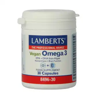 De Online Drogist Lamberts Vegan Omega 3 Capsules 30CP aanbieding