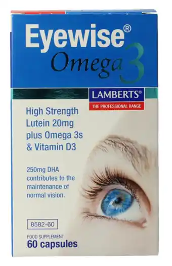 De Online Drogist Lamberts Eyewise Omega 3 Capsules 60CP aanbieding