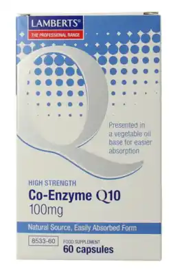 De Online Drogist Lamberts Co-Enzym Q10 100mg Capsules 60CP aanbieding