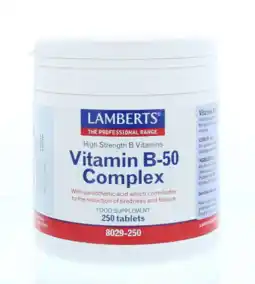 De Online Drogist Lamberts Vitamine B-50 Complex Tabletten 250TB aanbieding