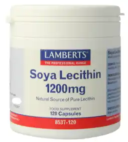 De Online Drogist Lamberts Lecithine 1200mg Capsules 120CP aanbieding