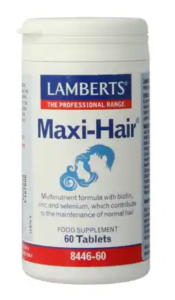 De Online Drogist Lamberts Maxi-Hair Tabletten 60TB aanbieding
