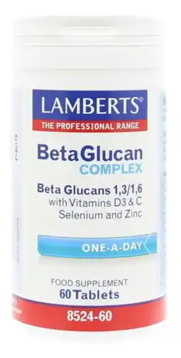 De Online Drogist Lamberts Beta Glucaan Complex Tabletten 60TB aanbieding
