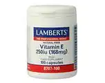 De Online Drogist Lamberts Vitamine E 250ie Capsules 100VCP aanbieding