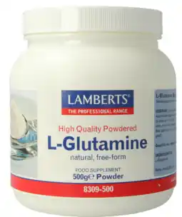 De Online Drogist Lamberts L-glutamine Poeder 500GR aanbieding
