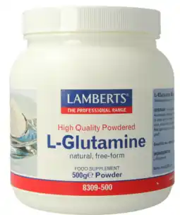 De Online Drogist Lamberts L-glutamine Poeder 500GR aanbieding