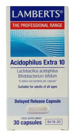 De Online Drogist Lamberts Acidophilus Extra 10 Vegacapusles 30VCP aanbieding