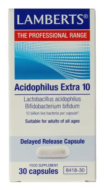 De Online Drogist Lamberts Acidophilus Extra 10 Vegacapusles 30VCP aanbieding