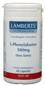 De Online Drogist Lamberts L-phenylalanine 500mg Capsules 60CP aanbieding