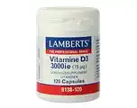 De Online Drogist Lamberts Vitamine D3 3000ie Capsules 120CP aanbieding