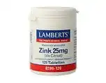 De Online Drogist Lamberts Zink Citraat 25 mg Tabletten 120TB aanbieding
