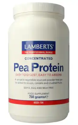 De Online Drogist Lamberts Pea Proteïne Poeder 750GR aanbieding