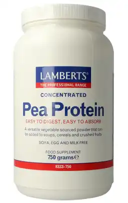 De Online Drogist Lamberts Pea Proteïne Poeder 750GR aanbieding